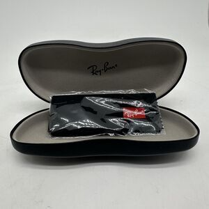 Ray-Ban Black Hard Shell Glasses Sunglasses Case W Cloth Replacement New